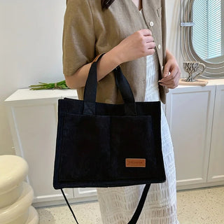 Women's Corduroy Tote Bag Large Capcity Handbags for Women Alodia Store