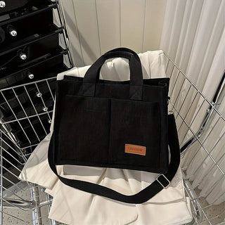Women's Corduroy Tote Bag Large Capcity Handbags for Women Alodia Store