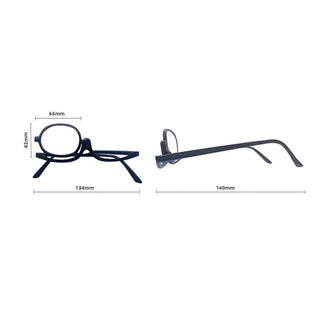 Women Magnifying Glasses Makeup Reading Glass Folding Eye Make Up Reading Glass PC Frame +1.0~+4.0 Resin Lens Alodia Store