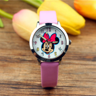 8 Candy Colors Fashion Colorful Watch Girls Children Cartoon Clock Mickey Cute Watches Lovely Relogio Kids Watches Men Reloj Alodia Store