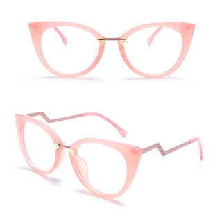 1Pc Anti Blue Light Blocking Cat Eye Oculos Mujer Glass Women Brand Fashion Designer Optical Eyeglasses Frame Classic Eyewear Alodia Store