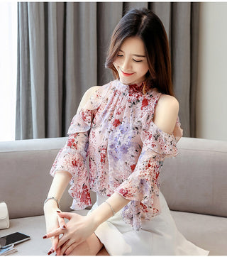 2023 Womens Sleeve Butterfly Sleeve Chiffon alodia store
