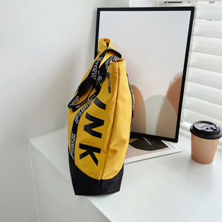 Pink Letter Graphic Tote Handbags Woman - Alodia Store