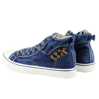 Denim Fashion Sneakers Women's Sneakers Thick Sole Ladies Brand Shoes Plus Size 42 ZHK040 alodia store