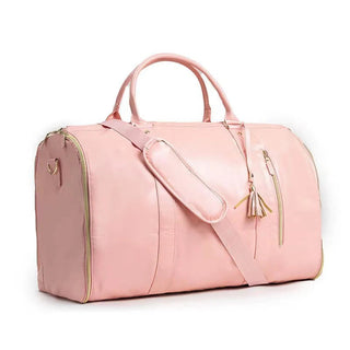 2024 Fashion Large PU Folding Suit Storage Bag Women High Capacity Luggage Alodia Store