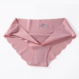 Sports Women's Panties Seamless Briefs Mid Rise Underwear Female Soft Comfortable Silk Briefs Underpants Sexy Lingerie Panty alodia store