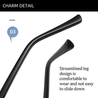 Fashion Metal Frame Simple Vintage Business Reading Glasses Anti-Blue Light Ultra Light Glasses Eye Protection For Men Women Alodia Store