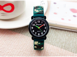 camouflage silicone strap quartz watches children kids students digital cool waterproof clocks Alodia Store