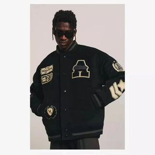 2024 New American hip-hop letter bomber embroidered Y2K coat Alodia Store
