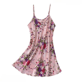 Dress Silk Satin Home Service Summer Nighty Alodia Store
