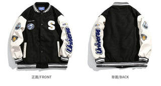 American Harajuku Blue Student Baseball Men's Coat Alodia Store