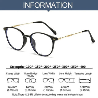 Metal Progressive Multifocal Reading Glasses Anti-Blue Light Computer Glasses Ultra Light Eye Protection Eyewear For Men Women Alodia Store