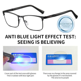 Anti-Blue Light Business Reading Glasses Eye Protection Ultra Light Frame Office Myopia Eyeglasses For Men Women Vision Care Alodia Store