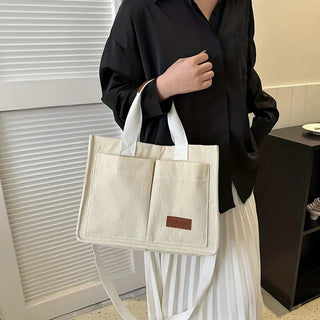 Women's Corduroy Tote Bag Large Capcity Handbags for Women Alodia Store