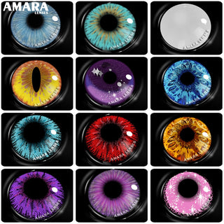 AMARA 2pcsCosplay Anime Eyes Lenses for Eyes AYY Series Makeup Sharingan Beauty Contact Lenses Eye Cosmetic Color Lens Eyes Alodia Store