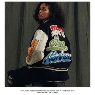 printed vibe style high quality men's and women's loose baseball uniforms couple Alodia Store