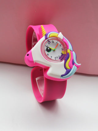 Cute Kids Watch Girl Pink Silicone Kawaii Cartoon Unicorn Dinosaur Tiger Arabic Digital Boy Quartz Wrist Watches Children Reloj Alodia Store