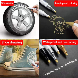 White Marker Pens grafting set 2.0mm Oily Waterproof White Gel Pen DIY ALODIA STORE