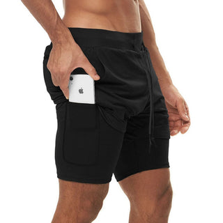 2023 Camo Running Shorts Men 2 In 1 Double-deck Quick Dry GYM Sport Shorts Fitness Jogging Workout Shorts Men Sports Short Pants Alodia Store