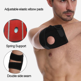 1Pcs Adjustable Elbow Support for Men Spring Elbow Brace Arthritis Golfers Strap Elbow Protection Basketball Gym Accessories Alodia Store