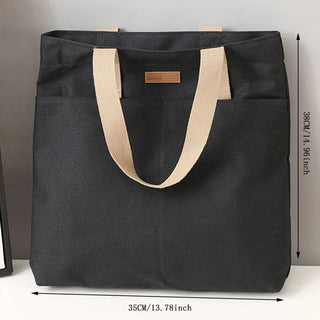 Women's Tote Bag Canvas Sewing Thread Large Capacity Alodia Store