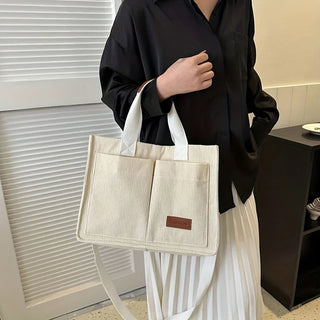 Women's Corduroy Tote Bag Large Capcity Handbags for Women Alodia Store