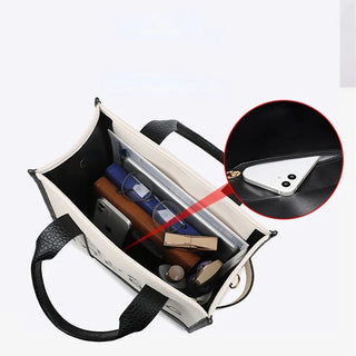 Women's Tote Bag 2024 New Leather Letters Shoulder Alodia Store