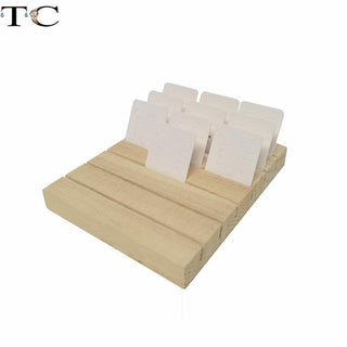 Fashion Wood Jewelry Display Necklace Charms Jewelry Display Tray Pendant Earrings Card Style Pendant Display Card Alodia Store