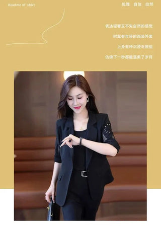 Women's Pants Suit Office Set blazer Alodia Store