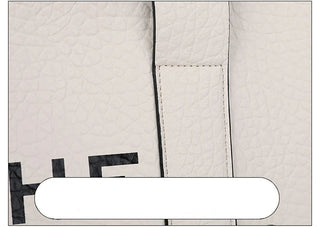 Women's Tote Bag 2024 New Leather Letters Shoulder Alodia Store