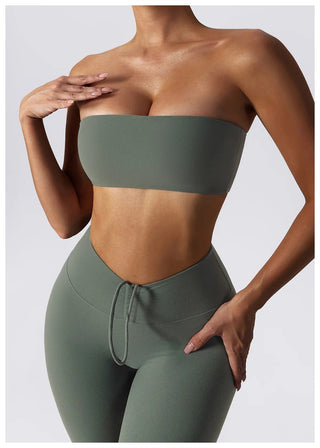 Yoga Set 2 Piece High Waist Leggings Sports Bra Women's Tracksuit Gym Workout Push Up Running Clothes Sportswear Fitness Suit Alodia Store