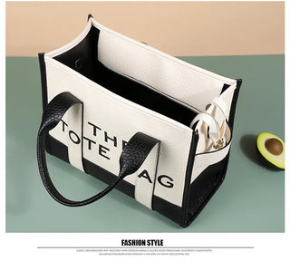 Women's Tote Bag 2024 New Leather Letters Shoulder Alodia Store