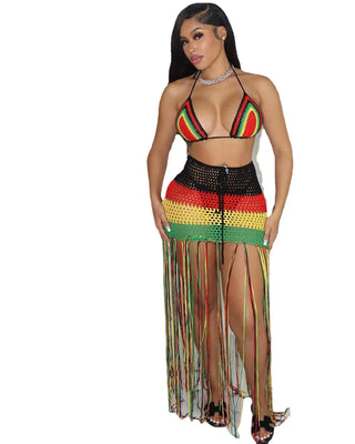 Bodyconclothes Colorful Hand Crochet Two Piece Set Alodia Store