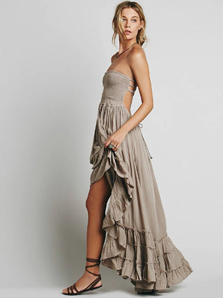 Summer Women Backless VERGOODR Smock dress Alodia Store