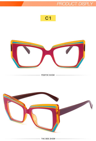Cat Eye Glasses Blue Light Blocking Women Designers Eyeglasses Optical Spectacle Computer Eye Protection Glass Fashion Eyewear Alodia Store
