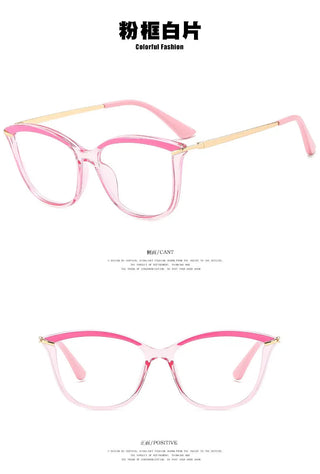 Anti Blue Light Blocking Cat Eye Oculos Mujer Glass Women Fashion Luxury Designer Optical TR90 Eyeglasses Frame Classic Eyewear Alodia Store