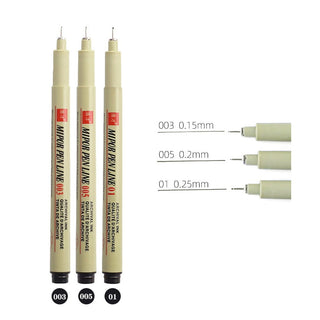 Manga Markers Needle Pen Art Hand-painted Sketch Pens Stationery Set alodia store