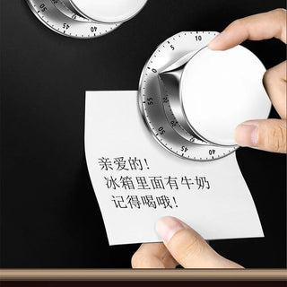 Stainless Steel Kitchen Timer with Magnetic Base Manual Mechanical Cooking Timer Countdown Cooking Tools KitchenTimer Alodia Store
