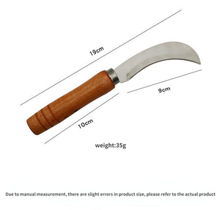 1 Piece Stainless Steel Kitchen Tools Pineapple Knife Vegetable & Fruit Peeler Coconut Mango Banana Wooden Handle Cutter Alodia Store