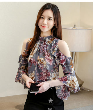 2023 Womens Sleeve Butterfly Sleeve Chiffon alodia store