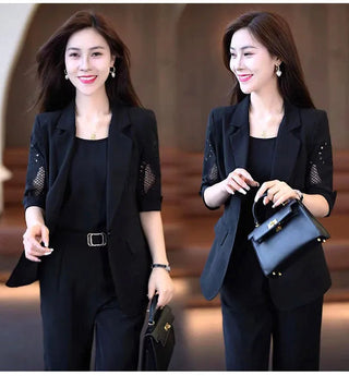 Women's Pants Suit Office Set blazer Alodia Store