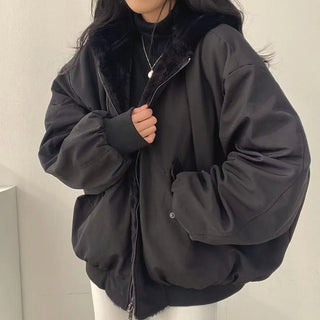 2023 women's parka coat fashion basic cotton down jacket winter Alodia Store