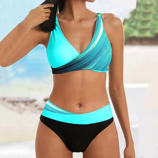 Vintage Print Bandeau Swimsuit Woman 2 set swimwear ALODIA STORE