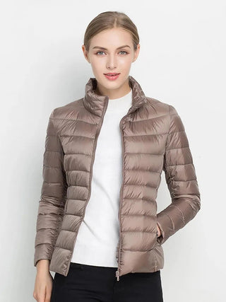 Women Winter Coat 2023 New Ultra Light White Duck Down Alodia Store