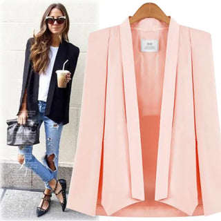 Coat Women Lapel Split Cloak Jacket Alodia Store