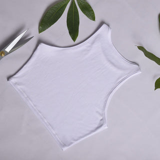 2023 New Summer Slim Render Short Top Sexy Women Sleeveless O Croptops Tank Tops Solid Black/White Crop Vest Cute Tops alodia store