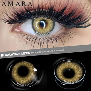 AMARA 1 Pair Colored Contact Lenses Natural Look Brown Eye Lenses Gray Contact Blue Lenses Fast Delivery Green Eye Alodia Store