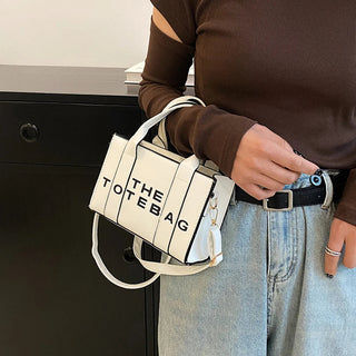Women Tote Bag Contrast Letters Fashion Ladies Alodia Store
