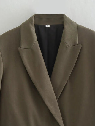 TRAF 2024 Long Sleeve Blazers for Women Coat Alodia Store