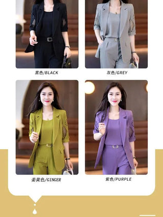 Women's Pants Suit Office Set blazer Alodia Store